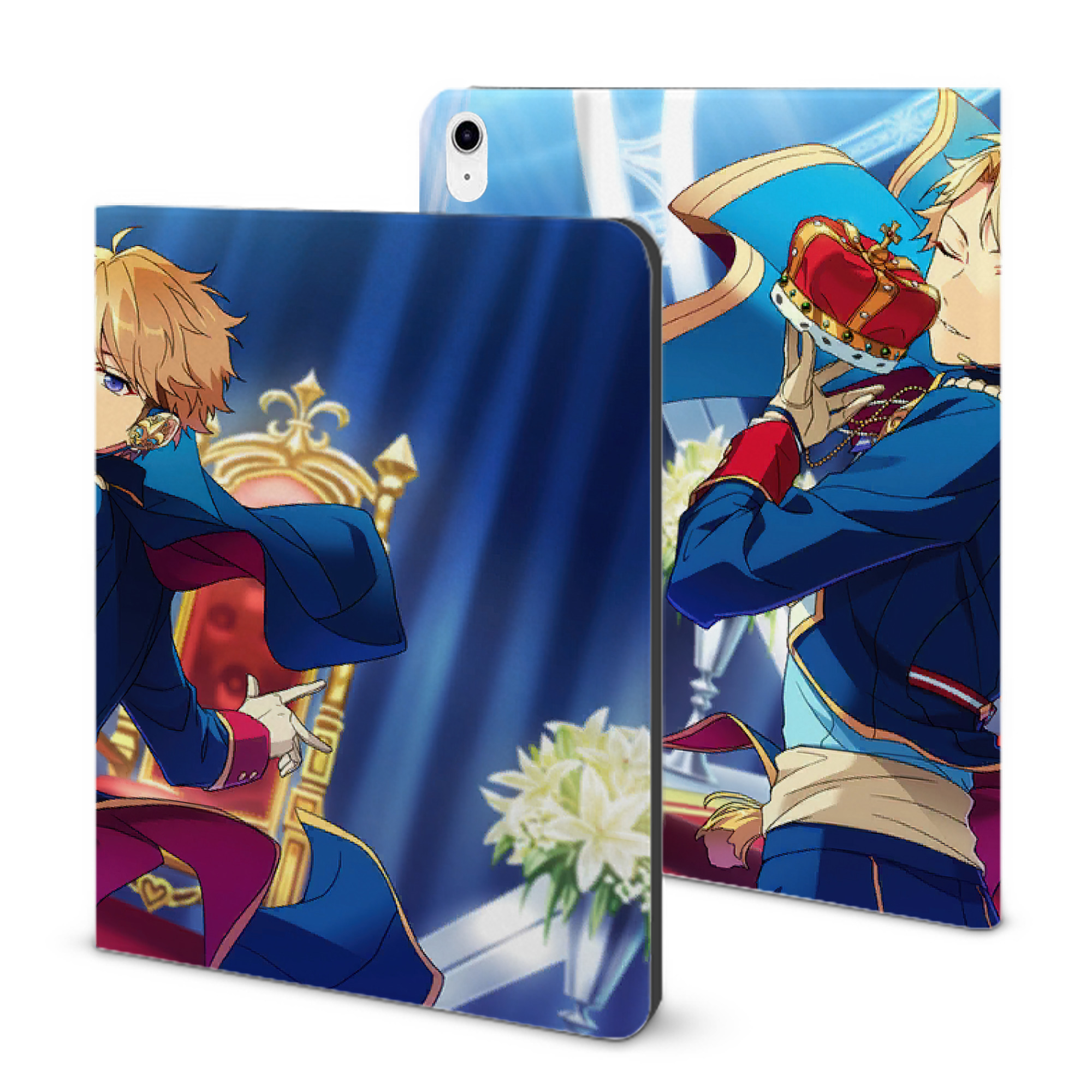 （画像用） あんさんぶるスターズ! Ensemble Stars IPad ケース ブック型 PUレザー TPU 耐衝撃 軽量 薄型 ペン収納なし 全面保護 IPad 各モデル対応
